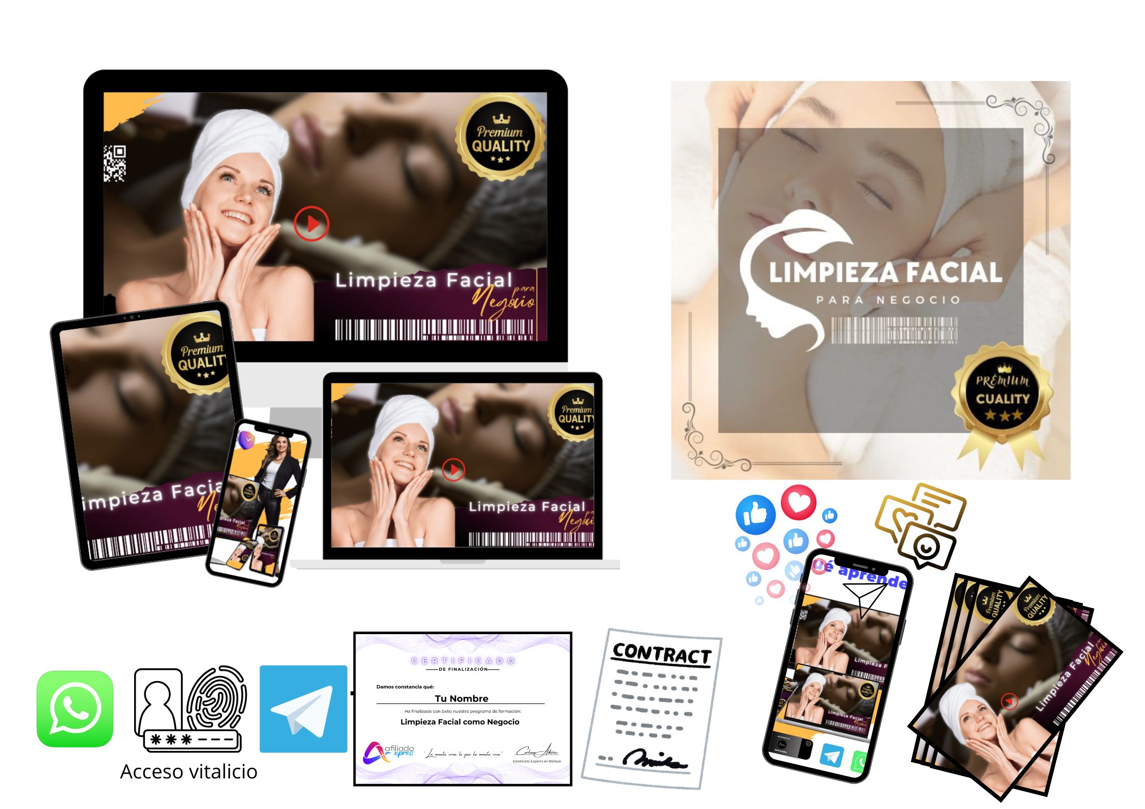 A través de la limpieza facial como negocio, podrás abrirte oportunidades laborales aun cuando el mundo entero intente decirte lo contrario. (12)